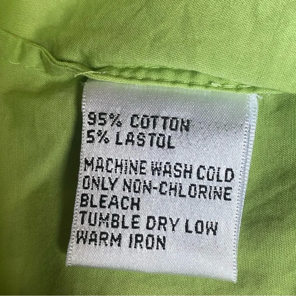 Talbots Light Green Short Sleeve Button Up Top - Picture 6 of 6